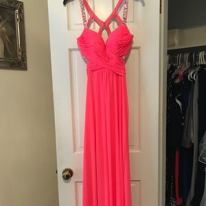 Pink prom dress